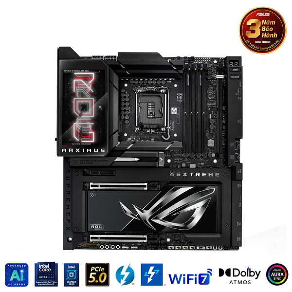 Mainboard Asus ROG MAXIMUS Z890 EXTREME DDR5 (Intel Z890, Socket LGA1851, ATX, 4 khe RAM DDR5)