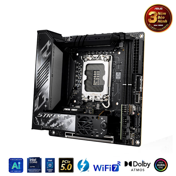 Mainboard Asus ROG STRIX Z890-I GAMING WIFI DDR5 (Intel Z890, Socket LGA1851, Mini-ITX, 2 khe RAM DDR5)