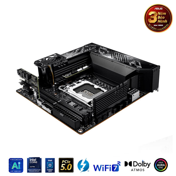 Mainboard Asus ROG STRIX Z890-I GAMING WIFI DDR5 (Intel Z890, Socket LGA1851, Mini-ITX, 2 khe RAM DDR5)