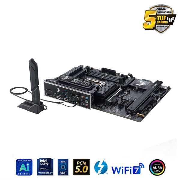 Mainboard Asus TUF GAMING Z890-PLUS WIFI DDR5 (Intel Z890, Socket LGA1851, ATX, 4 khe RAM DDR5)