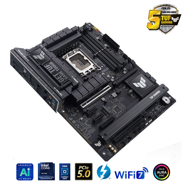 Mainboard Asus TUF GAMING Z890-PLUS WIFI DDR5 (Intel Z890, Socket LGA1851, ATX, 4 khe RAM DDR5)