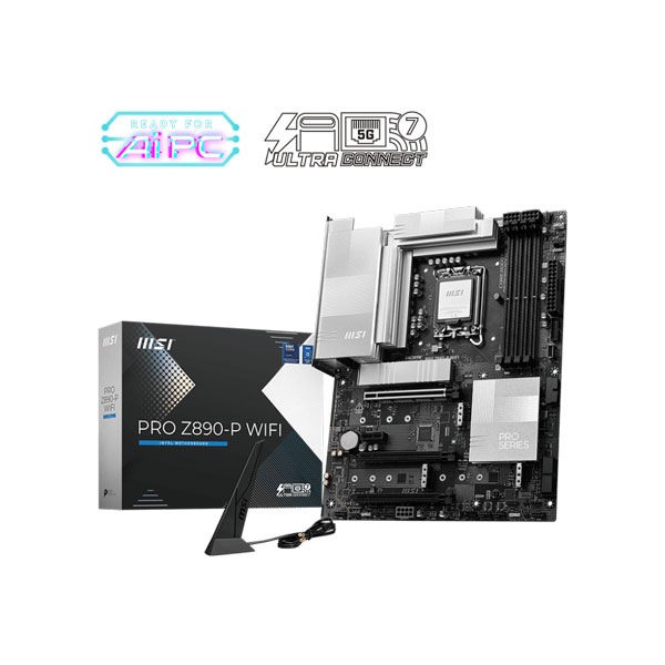 Mainboard MSI PRO Z890-P WIFI (Intel Z890, Socket LGA1851, ATX, 4 khe RAM DDR5)