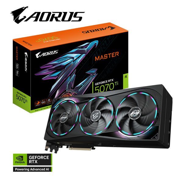 Card màn hình GIGABYTE RTX 5070 Ti MASTER 16G (GV-N507TAORUS M-16GD)