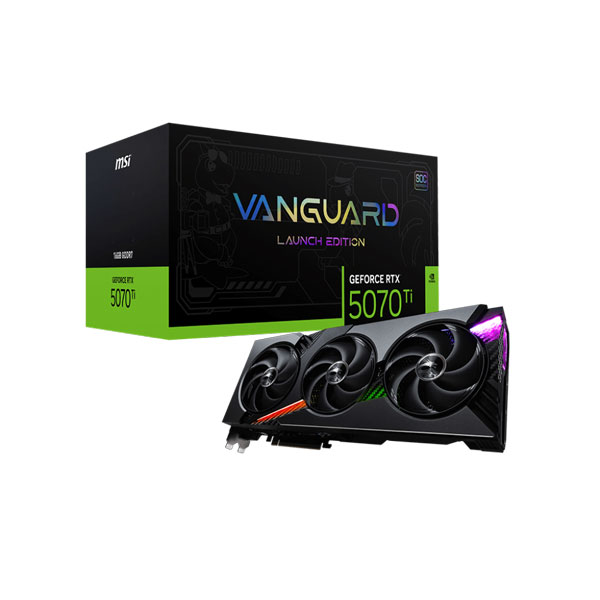 Card màn hình MSI RTX 5070 Ti 16G VANGUARD SOC LAUNCH EDITION