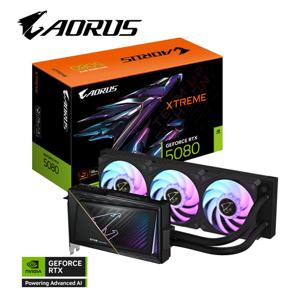 Card màn hình GIGABYTE RTX 5080 XTREME WATERFORCE 16G (GV-N5080AORUSX W-16GD)