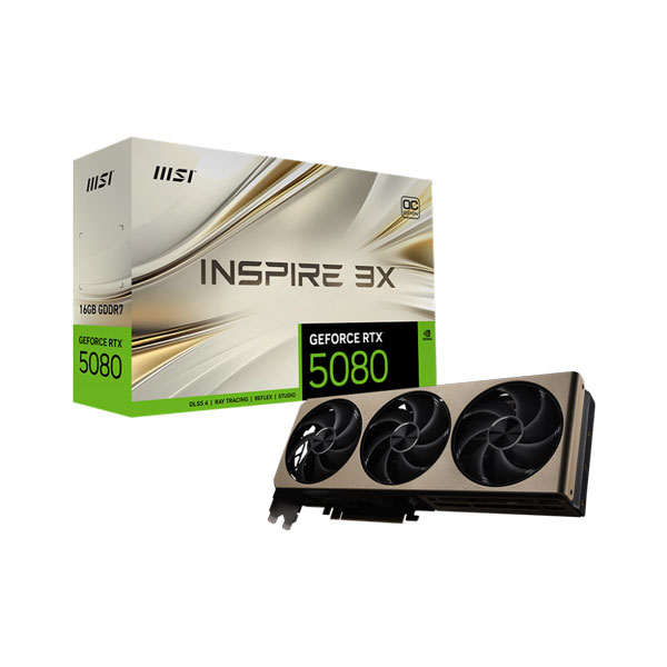 Card màn hình MSI RTX 5080 16G INSPIRE 3X OC