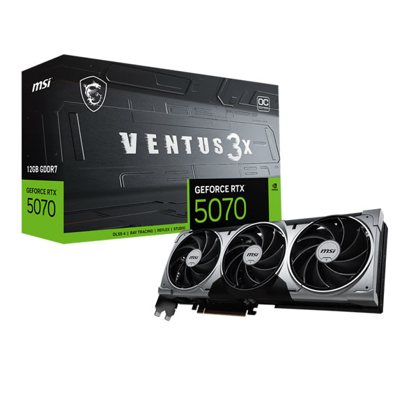 Card màn hình MSI RTX 5070 12G VENTUS 3X OC