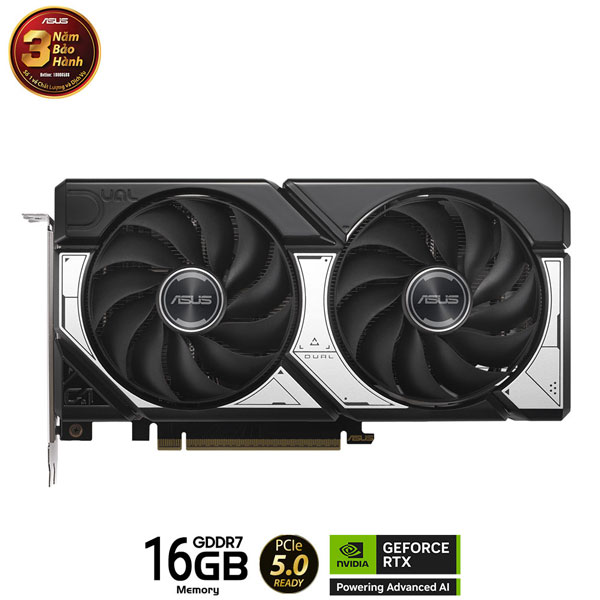 Card màn hình ASUS Dual RTX 5060 Ti 16GB GDDR7