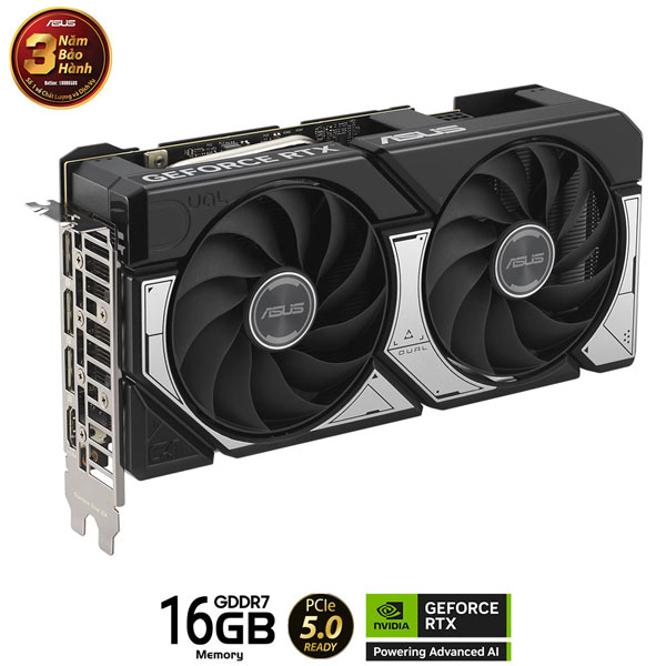 Card màn hình ASUS Dual RTX 5060 Ti 16GB GDDR7