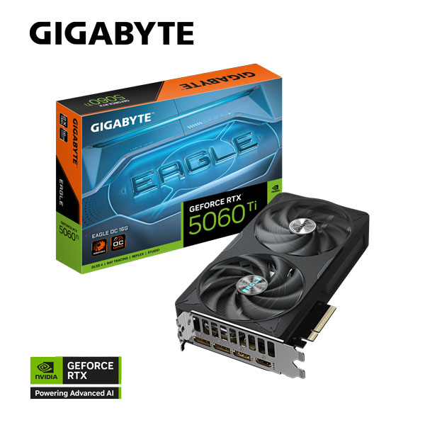 Card màn hình GIGABYTE RTX™ 5060 Ti EAGLE OC 16G (GV-N506TEAGLE OC-16GD)