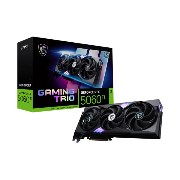 Card màn hình MSI RTX™ 5060 Ti 16G GAMING TRIO OC