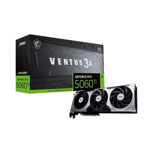 Card màn hình MSI RTX™ 5060 Ti 16G VENTUS 3X OC