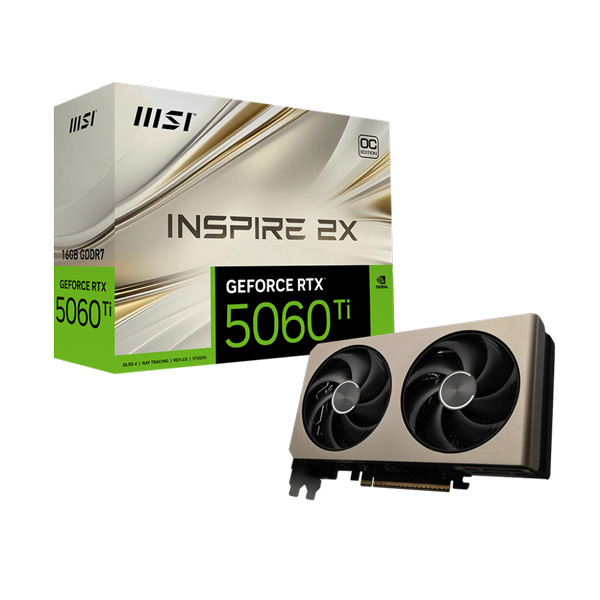 Card màn hình MSI RTX™ 5060 Ti 16G INSPIRE 2X OC