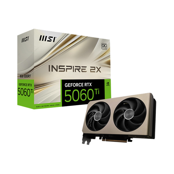 Card màn hình MSI RTX™ 5060 Ti 8G INSPIRE 2X OC
