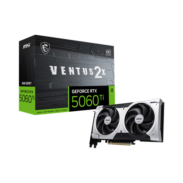Card màn hình MSI RTX™ 5060 Ti 8G VENTUS 2X OC PLUS