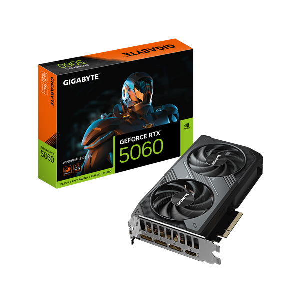 Card màn hình GIGABYTE RTX™ 5060 WINDFORCE OC 8G (N5060WF2OC-8GD)