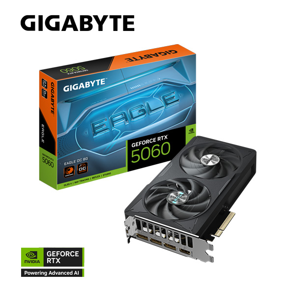 Card màn hình GIGABYTE RTX™ 5060 EAGLE OC 8G (GV-N5060EAGLE OC-8GD)