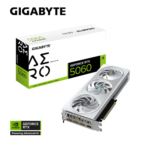 Card màn hình GIGABYTE RTX™ 5060 AERO OC 8G (GV-N5060AERO OC-8GD)