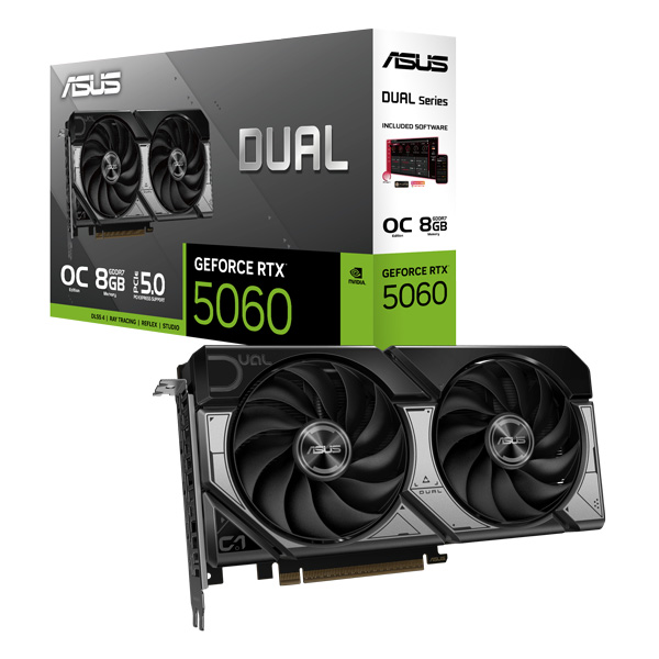 Card màn hình ASUS Dual GeForce RTX™ 5060 8GB GDDR7 OC Edition