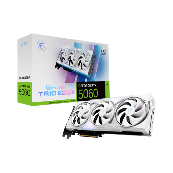 Card màn hình MSI RTX 5060 8GB GAMING TRIO OC WHITE