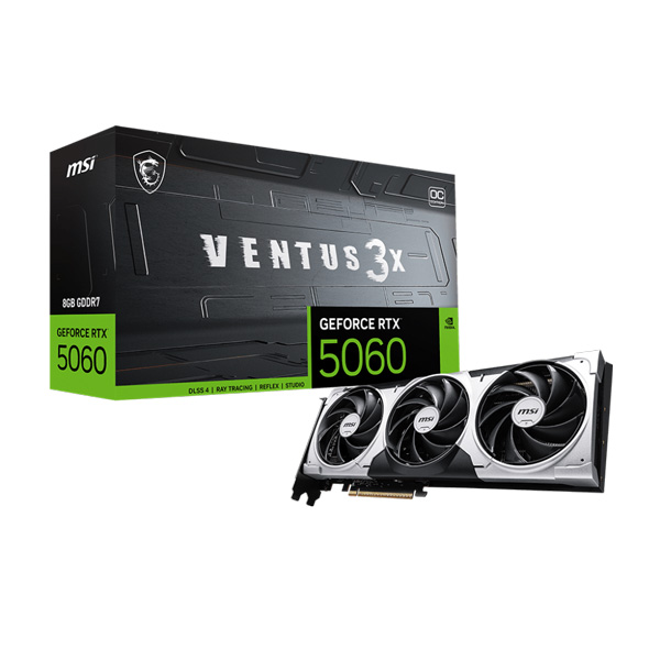 Card màn hình MSI RTX 5060 8G VENTUS 3X OC