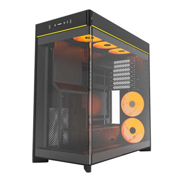 Vỏ Case Montech  HS02 PRO (ATX, Micro ATX, Mini-ITX/ Black/ Mặt kính)