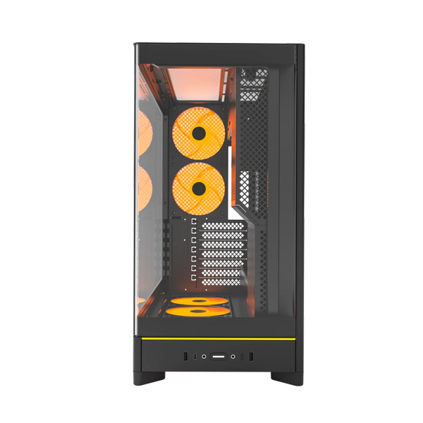 Vỏ Case Montech  HS02 PRO (ATX, Micro ATX, Mini-ITX/ Black/ Mặt kính)