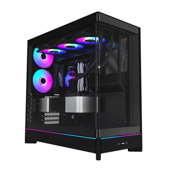 Vỏ Case Montech  HS02 PRO (ATX, Micro ATX, Mini-ITX/ Black/ Mặt kính)
