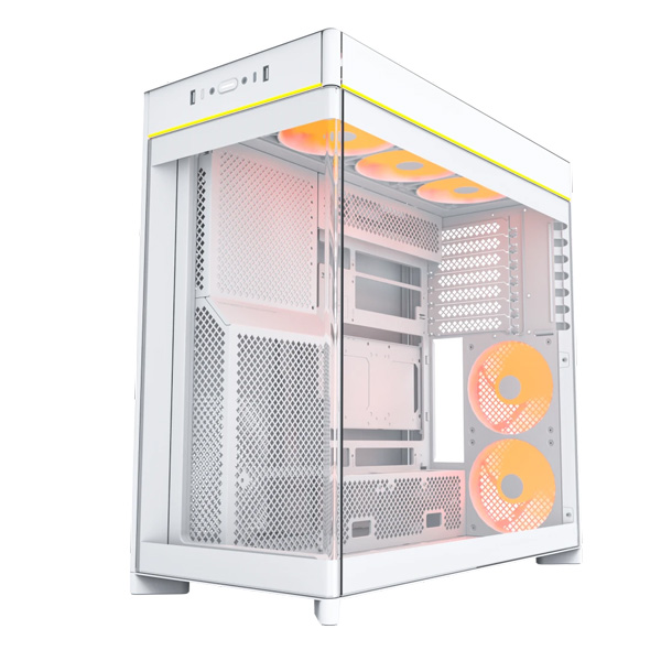Vỏ Case Montech HS02 PRO (ATX, Micro ATX, Mini-ITX/ White/ Mặt kính)