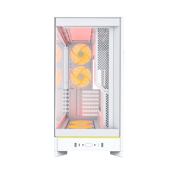 Vỏ Case Montech HS02 PRO (ATX, Micro ATX, Mini-ITX/ White/ Mặt kính)