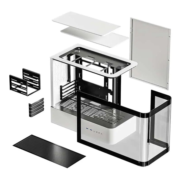 Vỏ Case ART ULTRA HM1 (ATX, Micro ATX, Mini-ITX/ White/ Mặt kính)