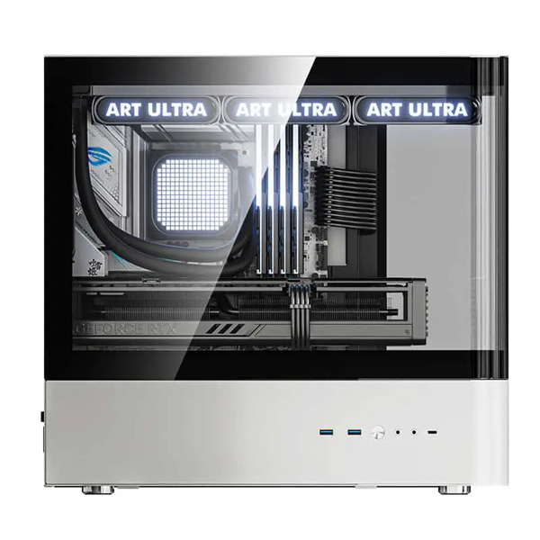 Vỏ Case ART ULTRA HM1 (ATX, Micro ATX, Mini-ITX/ White/ Mặt kính)