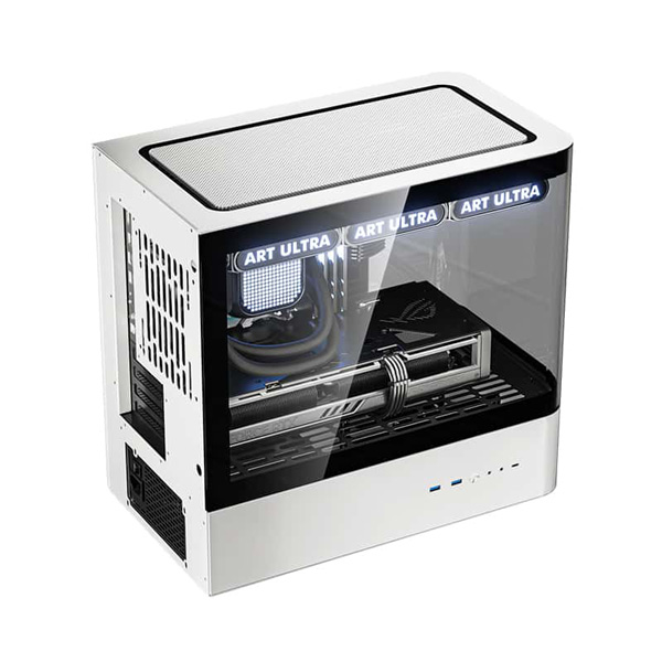 Vỏ Case ART ULTRA HM1 (ATX, Micro ATX, Mini-ITX/ White/ Mặt kính)
