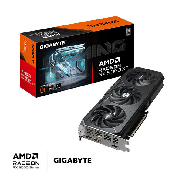 Card màn hình Gigabyte Radeon™ RX 9060 XT GAMING OC 16G (GV-R9060XTGAMING OC-16GD)