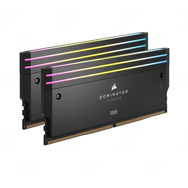 Ram Desktop Corsair Dominator Titanium RGB Black 32GB(2x16) DDR5 6000Mhz (CMP32GX5M2B6000C30)