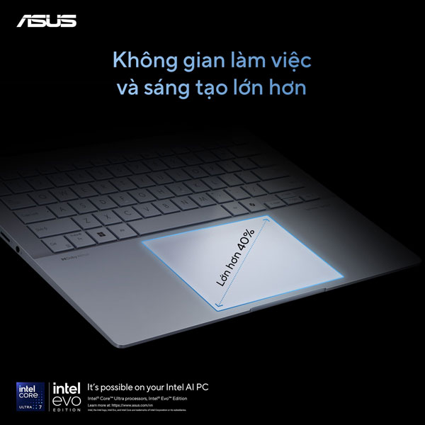 Laptop Asus Vivobook S14 OLED S5406SA-PP059WS (Ultra 7 258V/ 32GB RAm/ 1TB SSD/ 14 inch 3K/ 120Hz/ Win 11/ Office/ Blue)