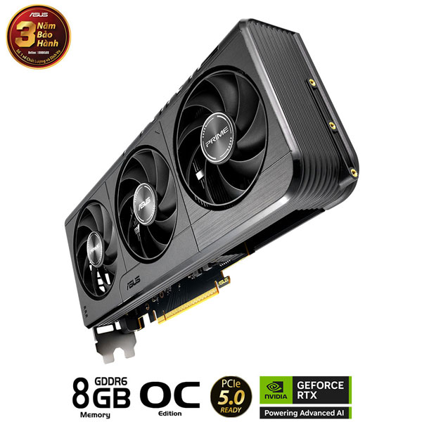 Card màn hình ASUS PRIME RTX 5050 8GB GDDR6 OC Edition