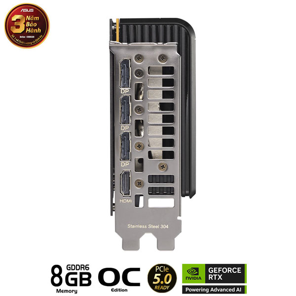 Card màn hình ASUS PRIME RTX 5050 8GB GDDR6 OC Edition