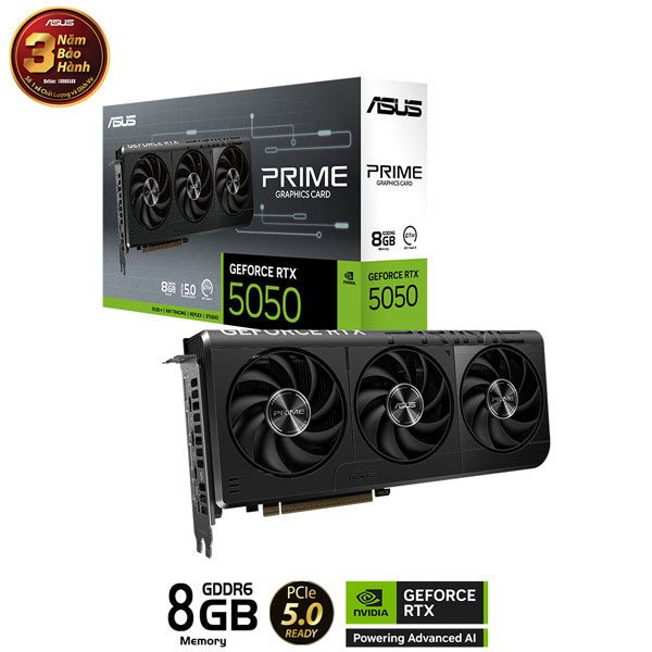 Card màn hình ASUS PRIME RTX 5050 8GB GDDR6