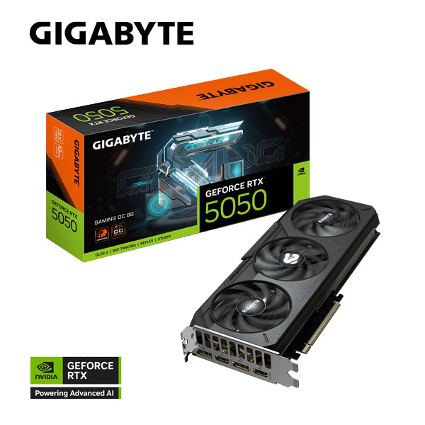Card màn hình GIGABYTE RTX™ 5050 GAMING OC 8G (GV-N5050GAMING OC-8GD)