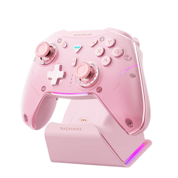 Tay cầm chơi game không dây Machenike G5 Pro Max Tri-mode Set Pink