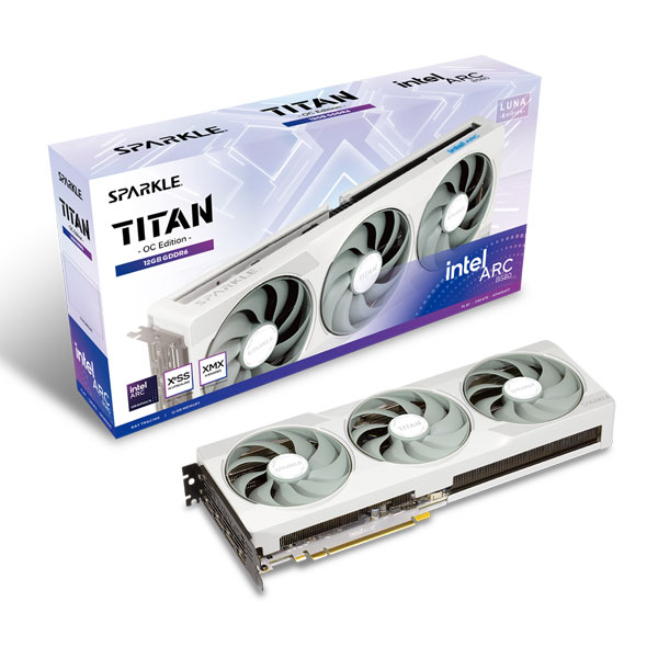 Card màn hình SPARKLE Intel Arc B580 TITAN LUNA OC 12GB GDDR6