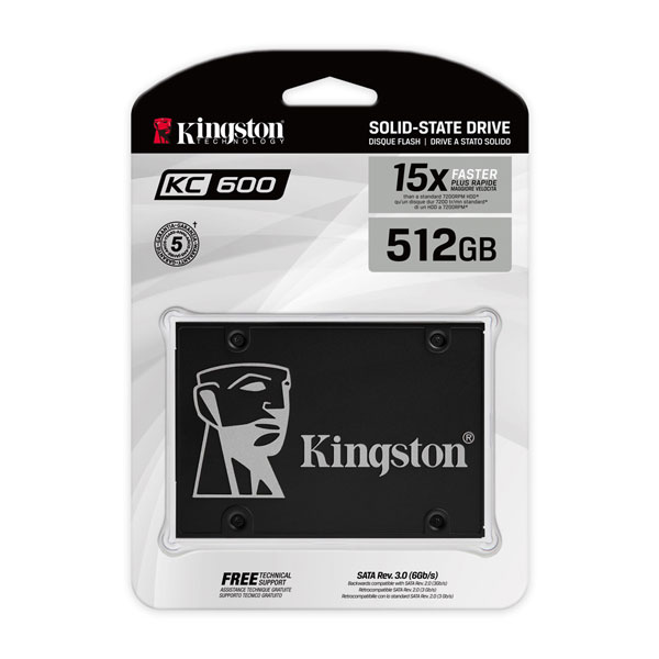 Ổ cứng SSD Kingston SKC600 512Gb (SATA3/ 2.5Inch/ 550MB/s/ 520MB/s)