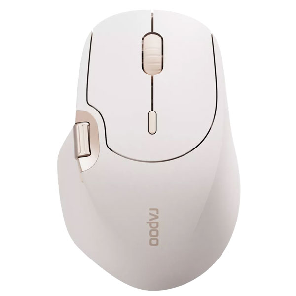 Chuột không dây Rapoo MT560 Silent (Bluetooth/ Wireless, Màu nâu trà sữa)