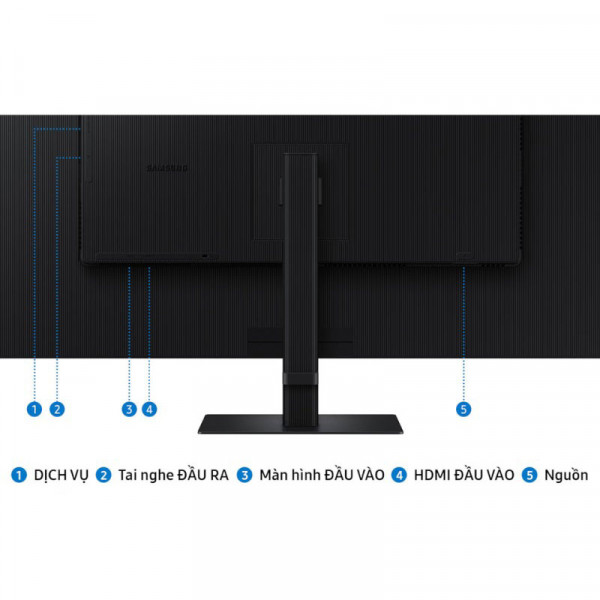 Màn hình Samsung ViewFinity S7 S70D LS37D702EAEXXV (37.0 inch/ 4K/ VA/ 60Hz/ 5ms)