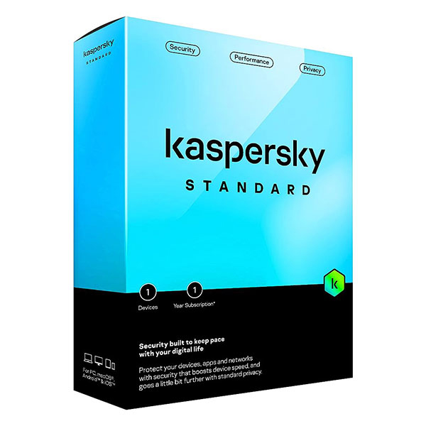 Phần mềm diệt Virus Kaspersky Standard 1U (1 thiết bị/ 12 tháng)