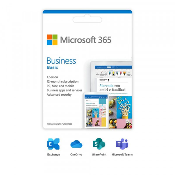 Phần mềm trực tuyến Microsoft 365 Business Basic (No Team) (1 User/ 12 tháng)