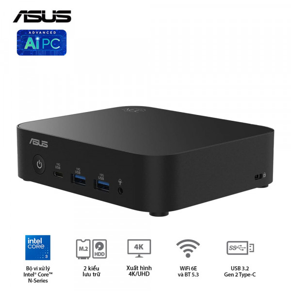 Máy tính mini Asus NUC 14 Essential NUC14MNK150 (Intel N150/ NoOS)