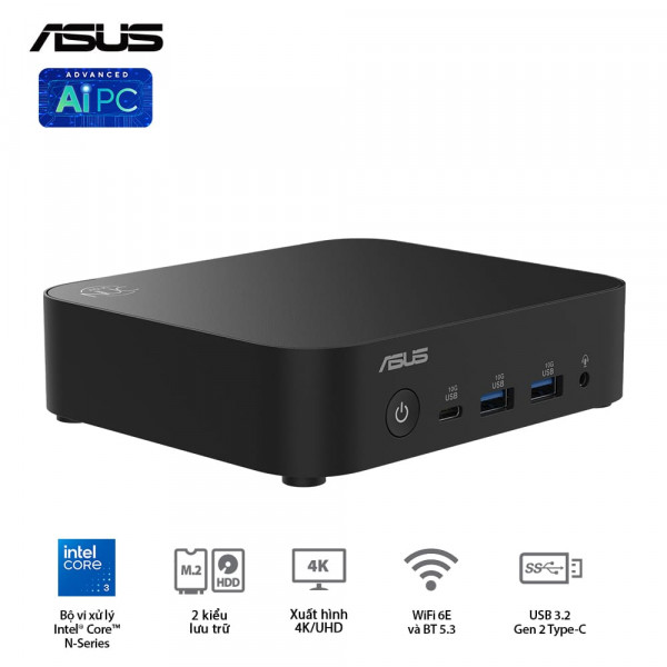 Máy tính mini Asus NUC 14 Essential NUC14MNK150 (Intel N150/ NoOS)