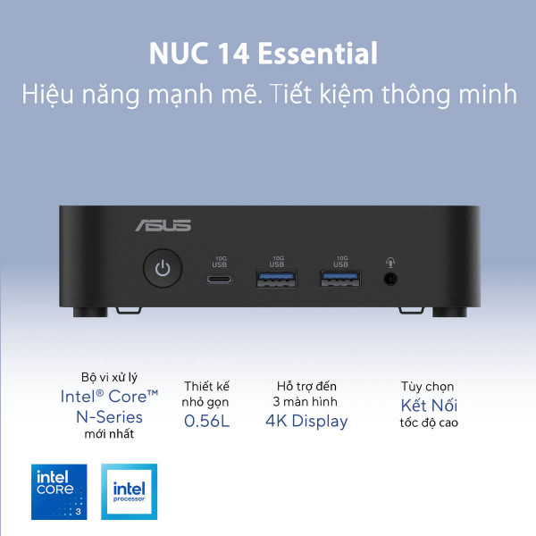 Máy tính mini Asus NUC 14 Essential NUC14MNK150 (Intel N150/ NoOS)